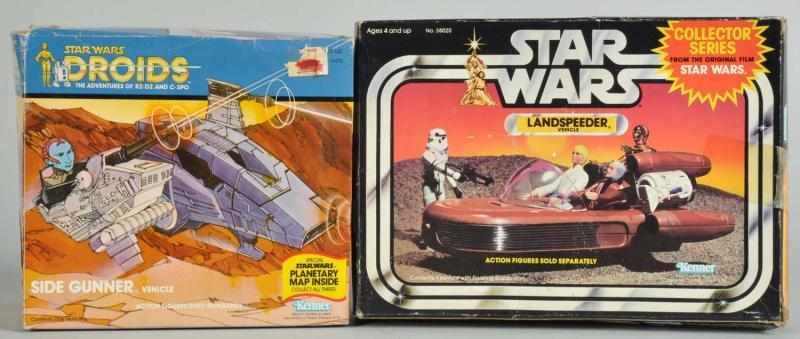 Appraisal: Lot of Star Wars Vehicles Description Includes Landspeeder and Side