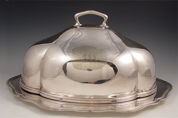 Appraisal: REED BARTON SILVERPLATE DOME PLATTER To include Reed Barton silver