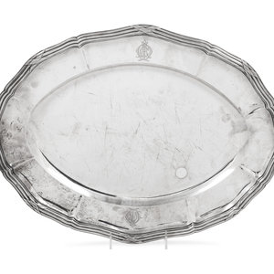 Appraisal: A Continental Silver Tray First Half th Century apparently unmarked