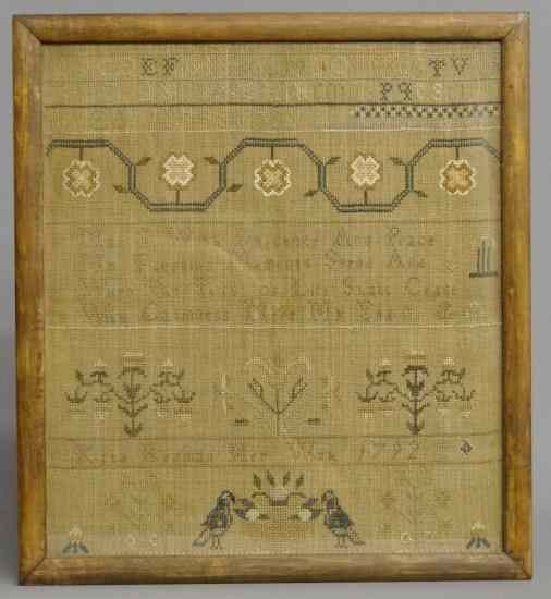 Appraisal: th c sampler ''Kitty Reamon Her Work '' lso has