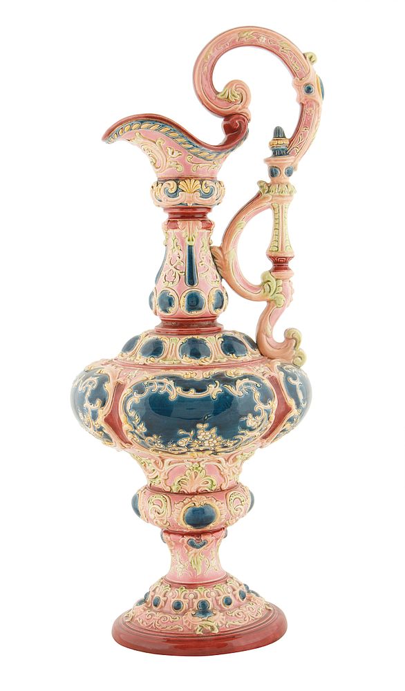 Appraisal: A - AUSTRIAN MAJOLICA EWER A - AUSTRIAN MAJOLICA EWER