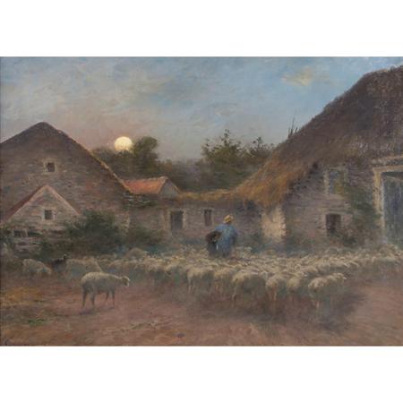 Appraisal: Alexandre Gaston Guignard French - Rentree au Bercail Estimate -