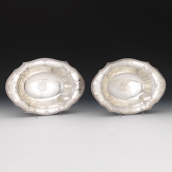 Appraisal: PAIR OF GORHAM STERLING VEGETABLE DISHES DATED x x Two