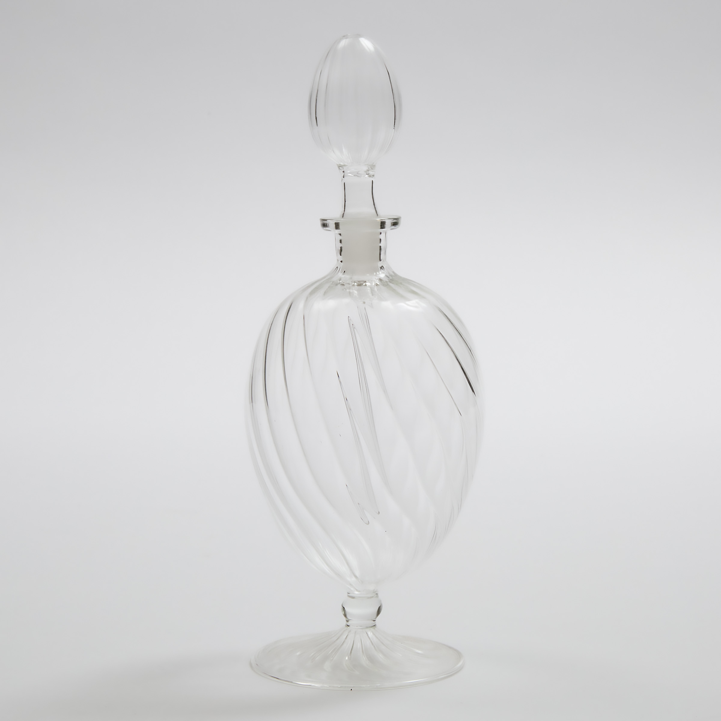 Appraisal: Italian Glass Perfume Bottle th century height in cm