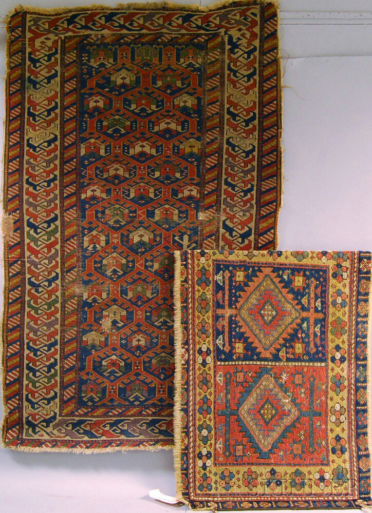 Appraisal: Two Oriental Rugs late th century one Kuba Northeast Caucasus