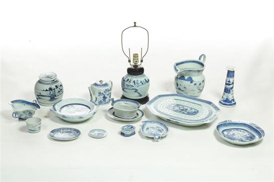 Appraisal: LARGE GROUP OF CANTON China th century Good selection of