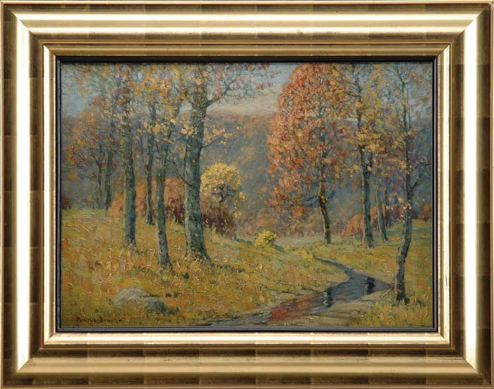 Appraisal: MAURICE BRAUN American - AUTUMN COLORS Fine oil on canvas