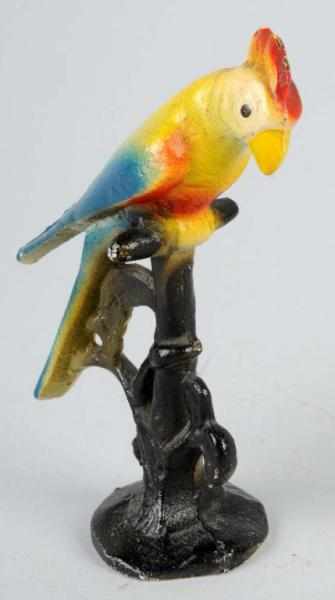 Appraisal: Cast Iron Parrot on Perch Bottle Opener Description Difficult-to-find Condition