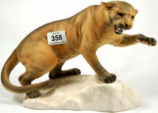 Appraisal: Beswick Model of a Puma on Rock style one