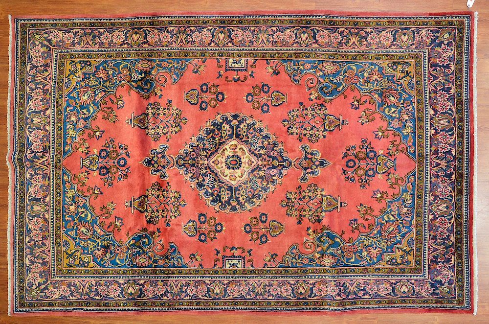 Appraisal: Persian Meshed rug approx x Iran circa Condition Some side