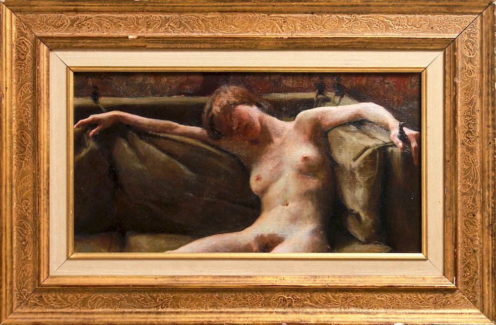 Appraisal: Charles Alton III Pfahl Female Nude Oil Charles Alton III