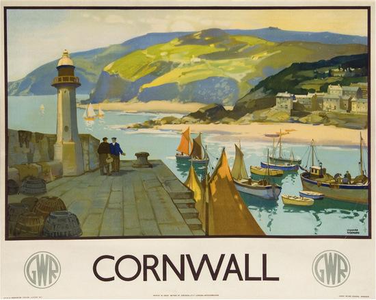 Appraisal: RICHMOND Leonard ROI - CORNWALL GWR lithograph in colours c