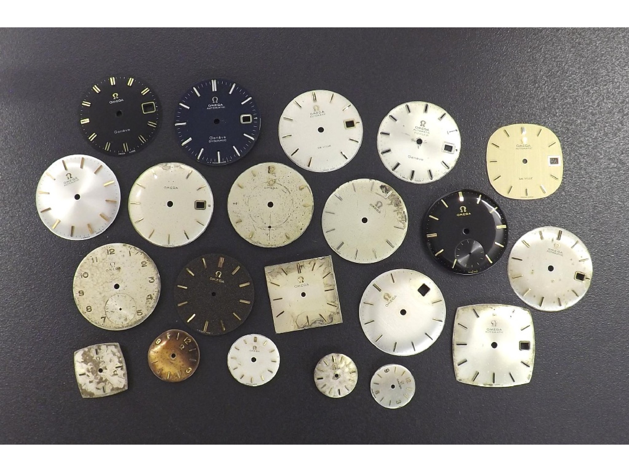 Appraisal: Quantity of various Omega wristwatch dials