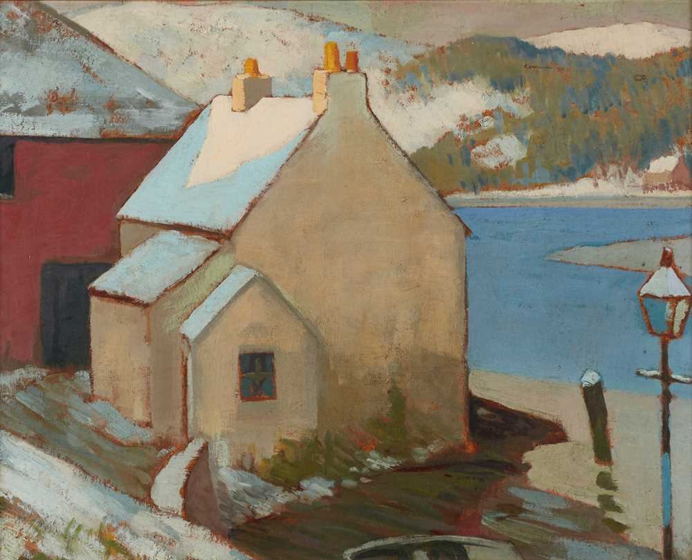 Appraisal: GEORGE TELFER BEAR SCOTTISH - POSTIE'S HOUSE KIRKCUDBRIGHT Signed inscribed