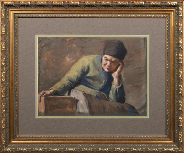 Appraisal: Ellsworth Woodward American New Orleans - Portrait of an Elderly