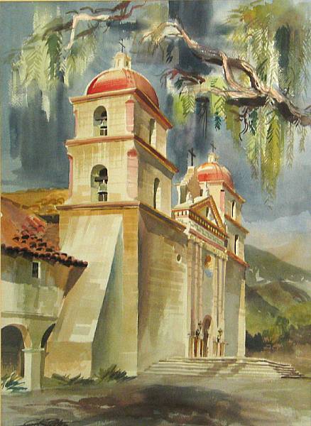 Appraisal: Kenneth George Potter American born Santa Barbara mission Mission San