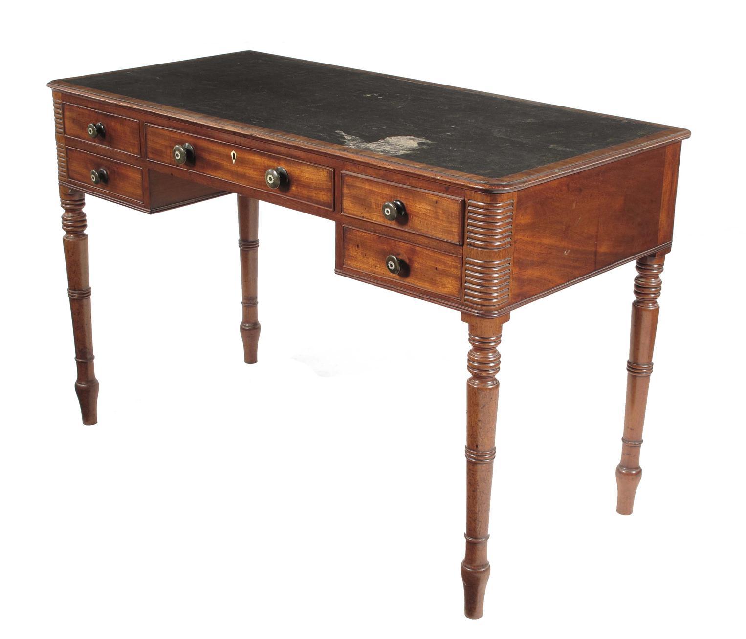 Appraisal: A late Regency mahogany writing table