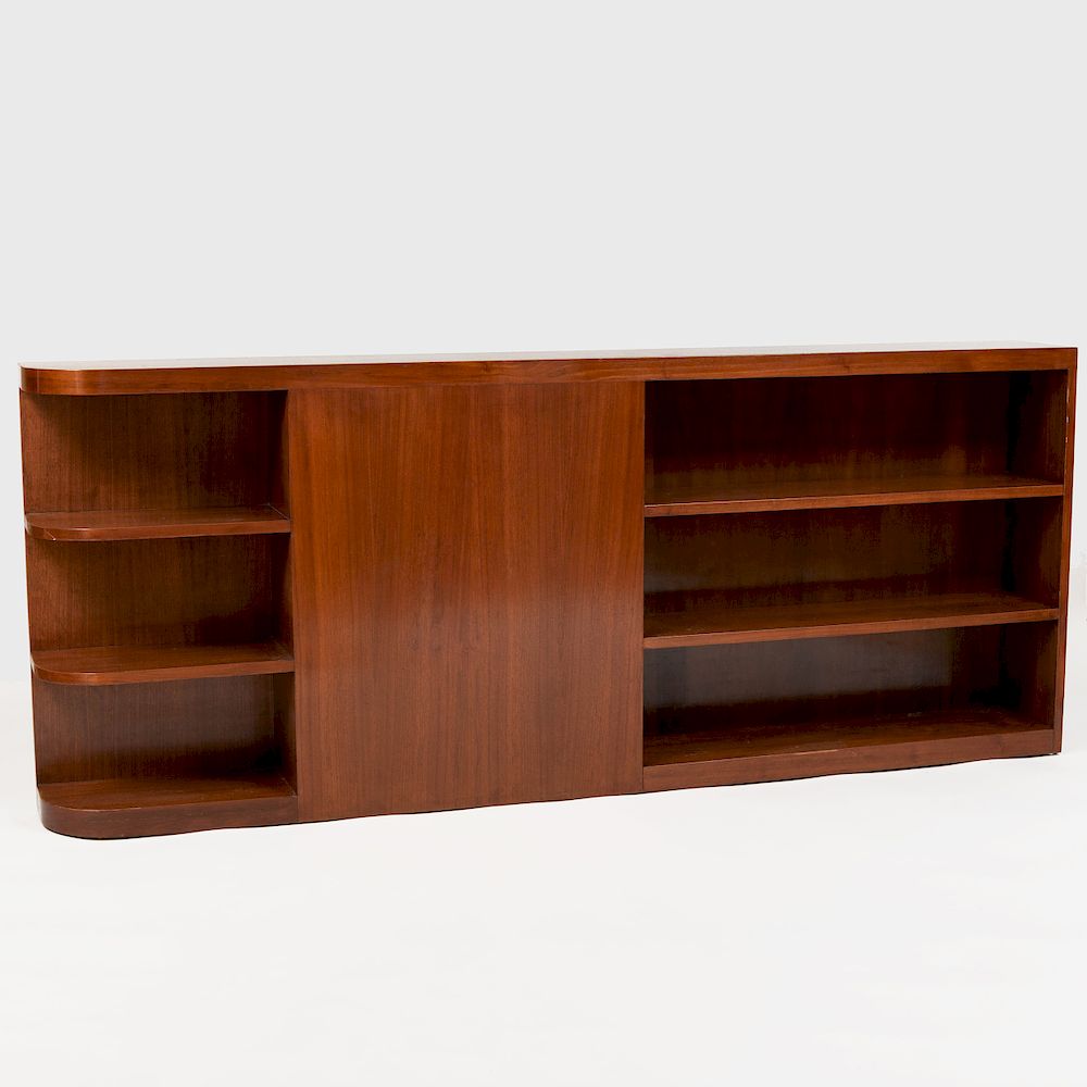 Appraisal: Art Deco Style Mahogany Bookcase in x ft in x