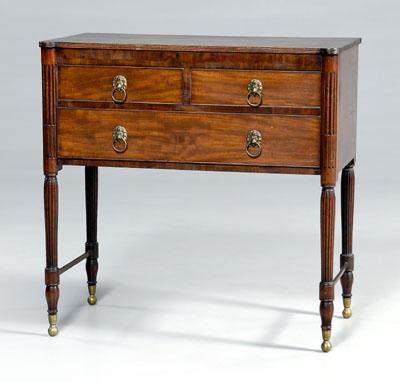 Appraisal: New York Federal mahogany server poplar and pine secondary in