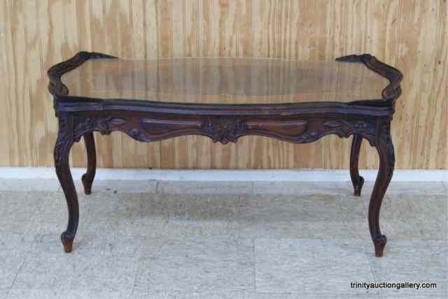 Appraisal: Antique Mahogany Inlayed Walnut Coffee TableDates from the 's to