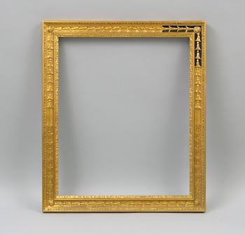 Appraisal: A Gilt Classical Picture Frame A wide classical style picture