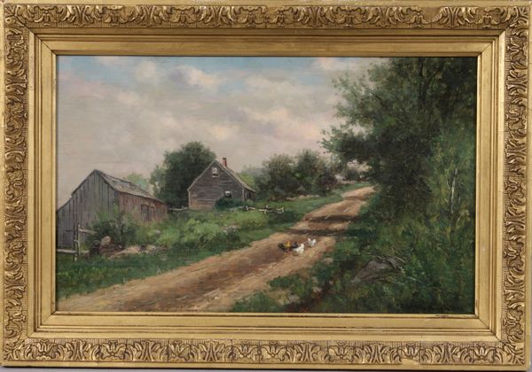 Appraisal: F H Shapleigh American - Old Road in Jackson N