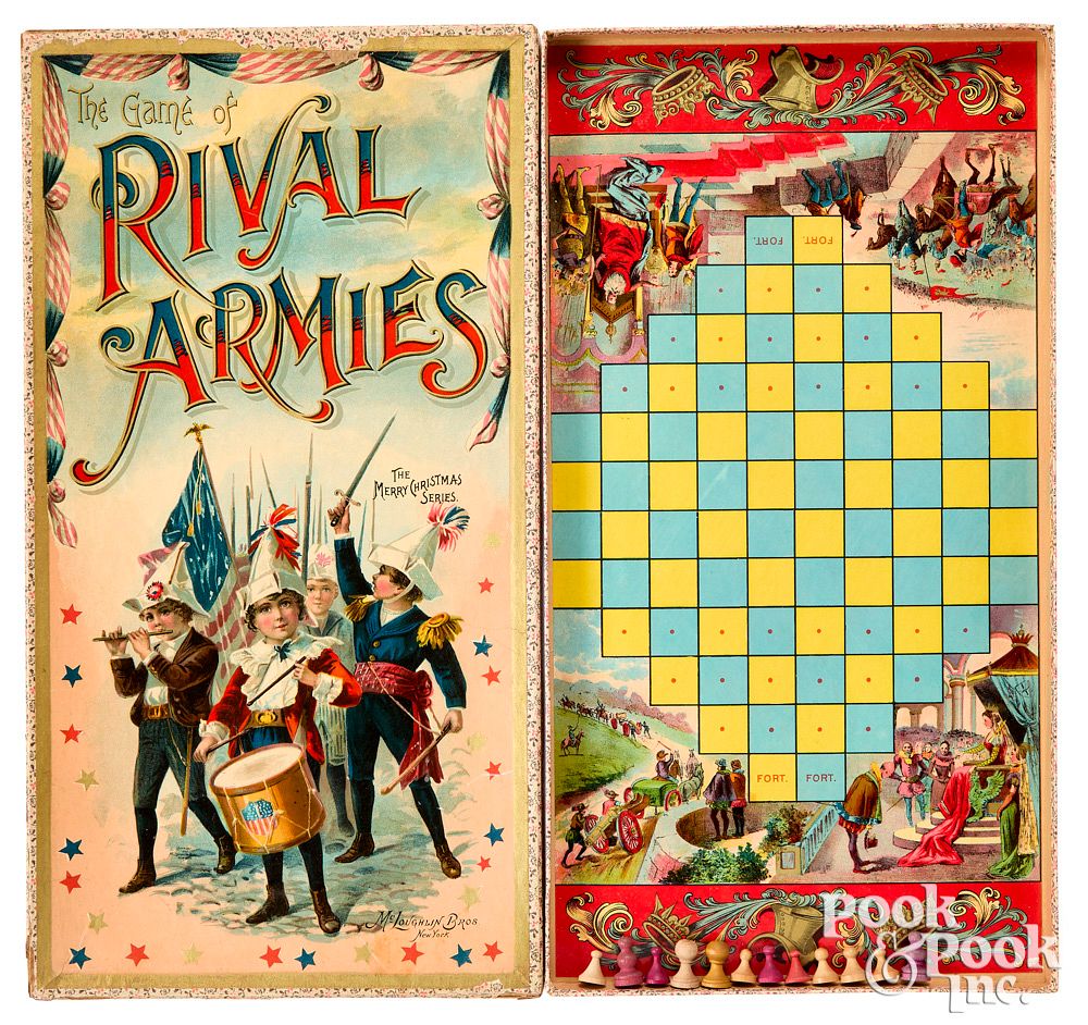 Appraisal: McLoughlin Bros Game of Rival Armies McLoughlin Bros Game of