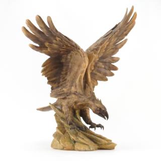 Appraisal: Monumental Capodimonte Porcelain Eagle Figurine Monumental Capodimonte Porcelain Eagle Figurine