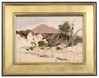 Appraisal: Lockwood de Forest ''Santa Ynez'' landscape signed titled and dated