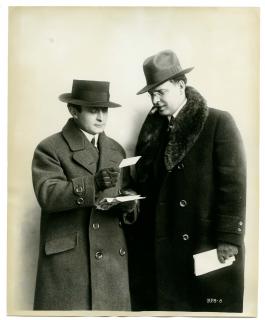 Appraisal: Houdini Harry Photograph of Houdini and Burton King Los Angeles