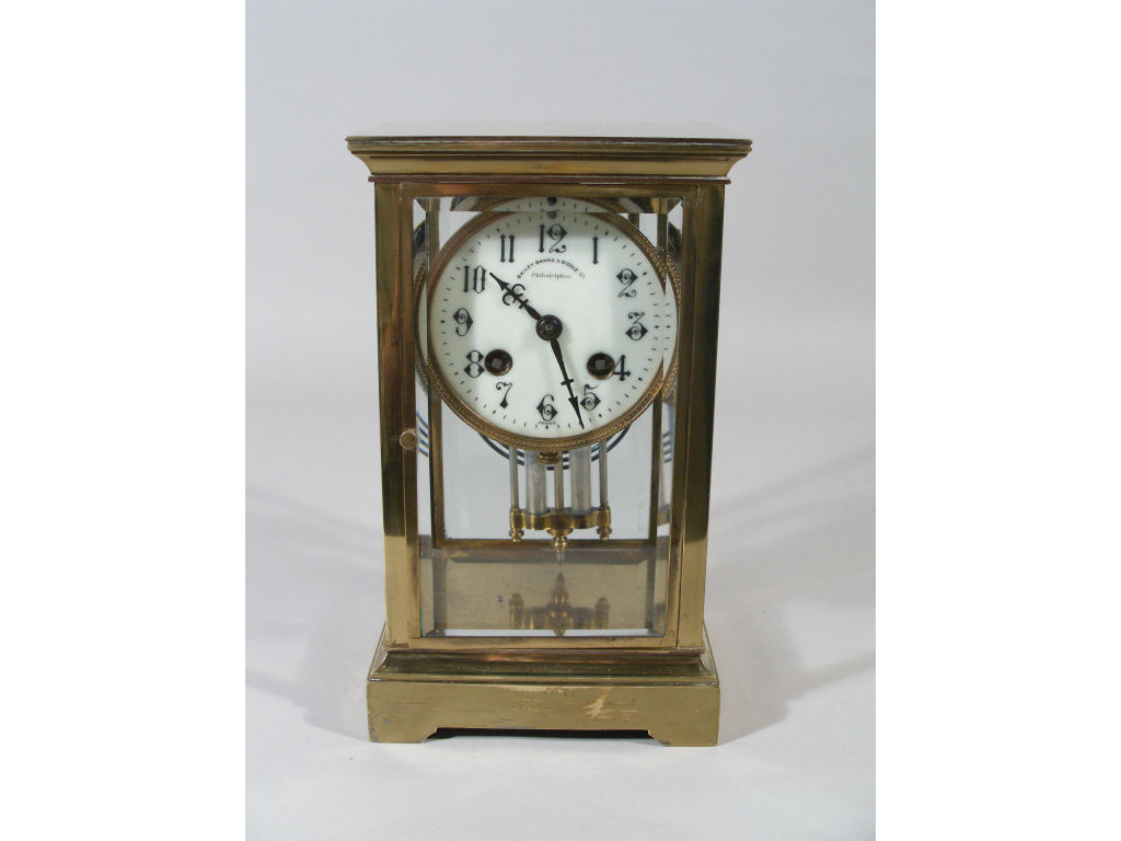 Appraisal: Duverdrey Bloque French Crystal Regulator Clock serial early s brass