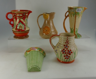 Appraisal: A collection of Wade Heath Wade jugs together with similar