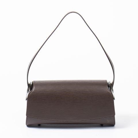 Appraisal: Louis Vuitton Nocturne bag in brown Epi leather with brushed