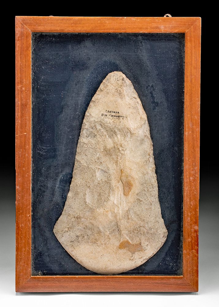 Appraisal: Huge Native American Cahokia Stone Spade Native American Midwestern United