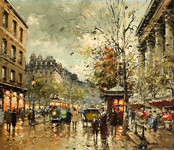 Appraisal: Antoine Blanchard French - A view of the Place de