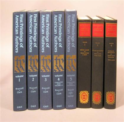 Appraisal: vols Books on Books Bruccoli Matthew J Clack C E