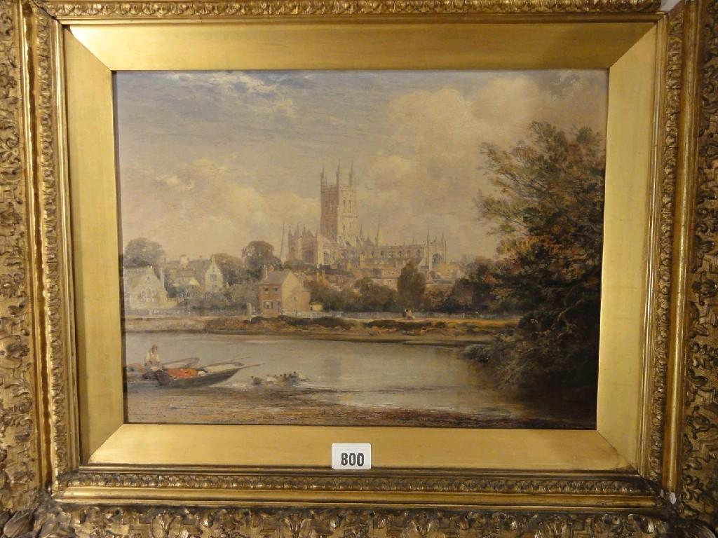 Appraisal: A th century oil painting on canvas by Arthur Meadows