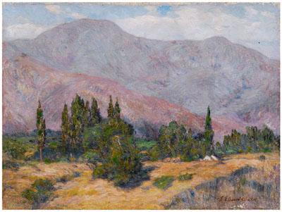 Appraisal: John Edward Walker painting California - California mountain landscape with