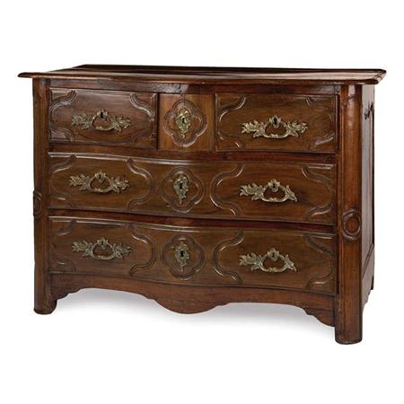 Appraisal: Provincial Louis XV Walnut Commode Estimate -