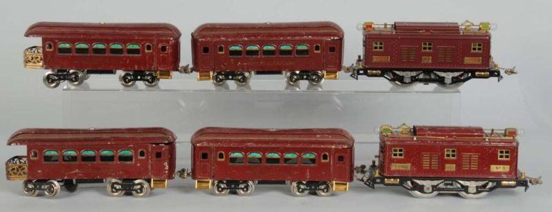 Appraisal: Lot of Lionel Standard Gauge Cars Locomotives Description Pre-war Includes