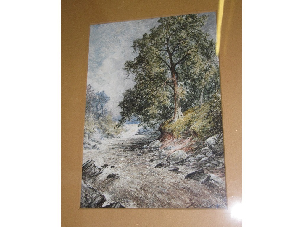 Appraisal: POLLOCK SINCLAIR NISBET RSW ARSA Watercolour 'Clearing After Rain Glen