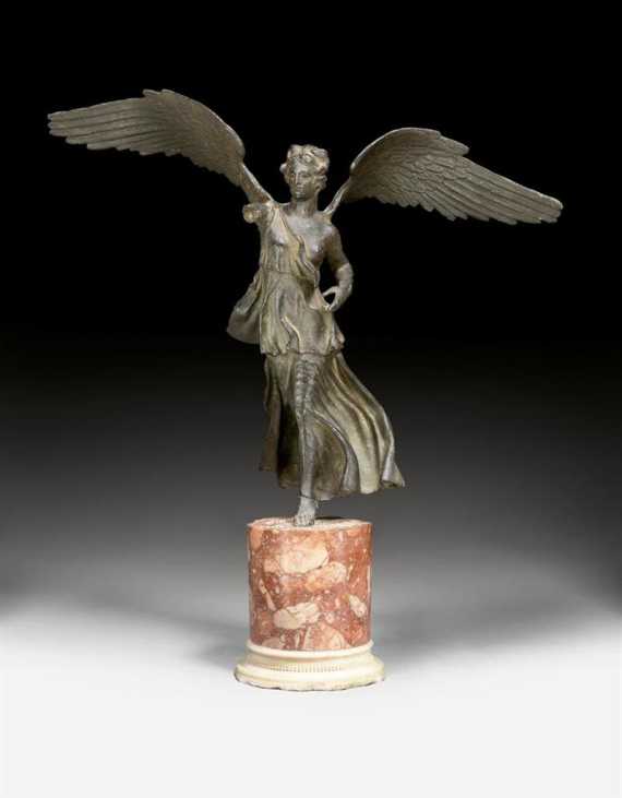 Appraisal: FIGURE OF VICTORIA according to ancient designs probably Rome th