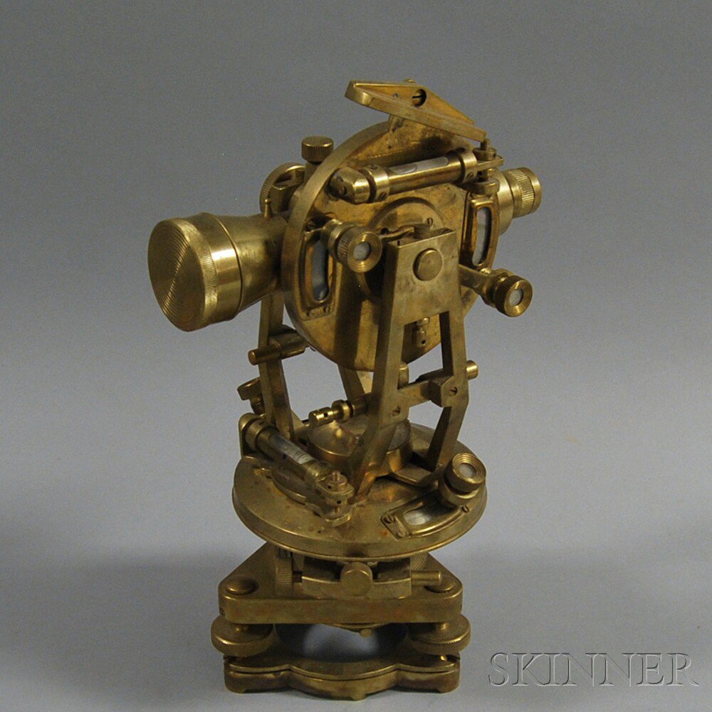 Appraisal: T Cook Brass Theodolite London No with an -in scope