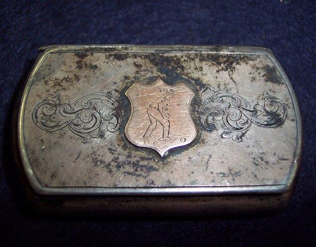 Appraisal: A late Victorian double-sided snuff and vesta case for a