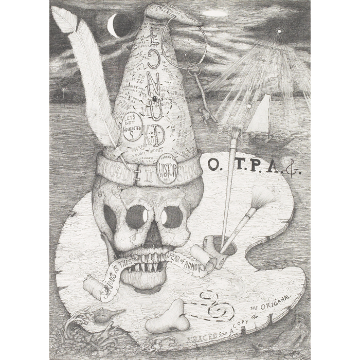 Appraisal: William T Wiley American b Spooky is the Line lithograph