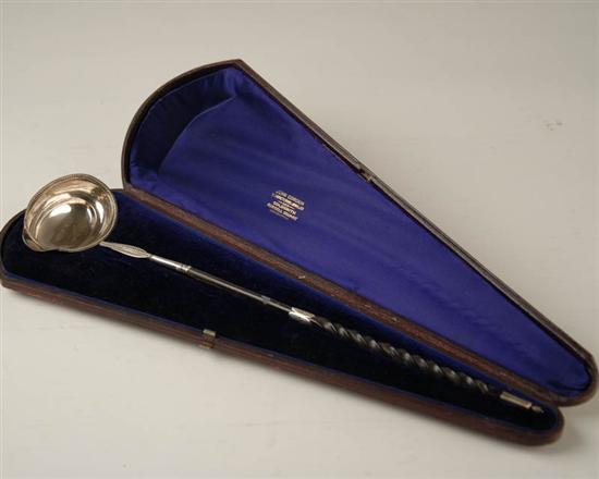 Appraisal: A George III Sterling Toddy Ladle with Horn or Baleen