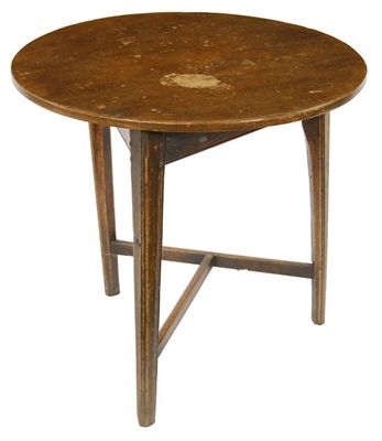 Appraisal: A late th century cricket table with a later top