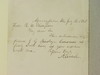 Appraisal: ALS NOTE CANDIDATE ABRAHAM LINCOLN TO US REP ROBERT W