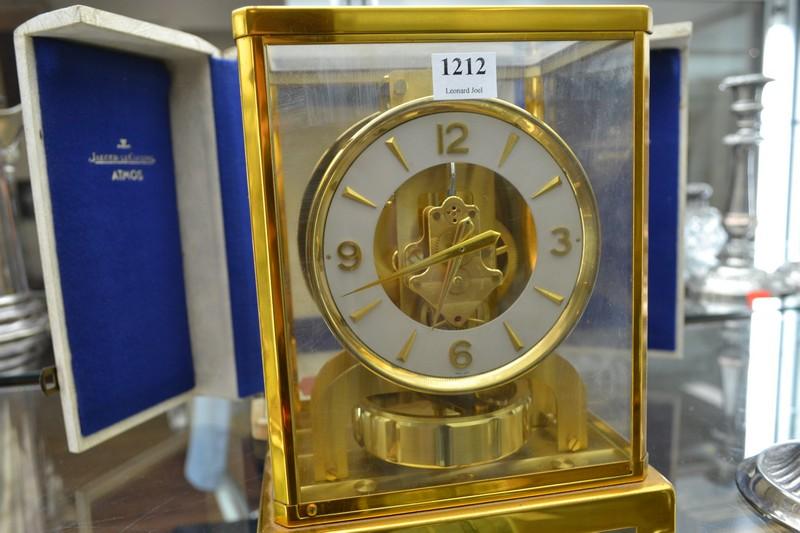 Appraisal: 'S JAEGER LE COULTRE ATMOS CLOCK IN ORIGINAL CASE