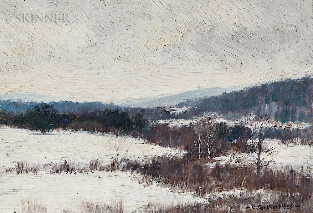 Appraisal: Clark Greenwood Voorhees American - Winter Landscape Clark Greenwood Voorhees